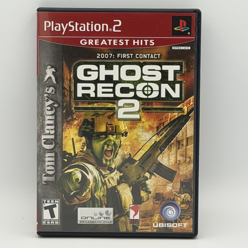 Tom Clancy's Ghost Recon 2 PlayStation 2 PS2 Greatest Hits CIB Ubisoft ESRB T